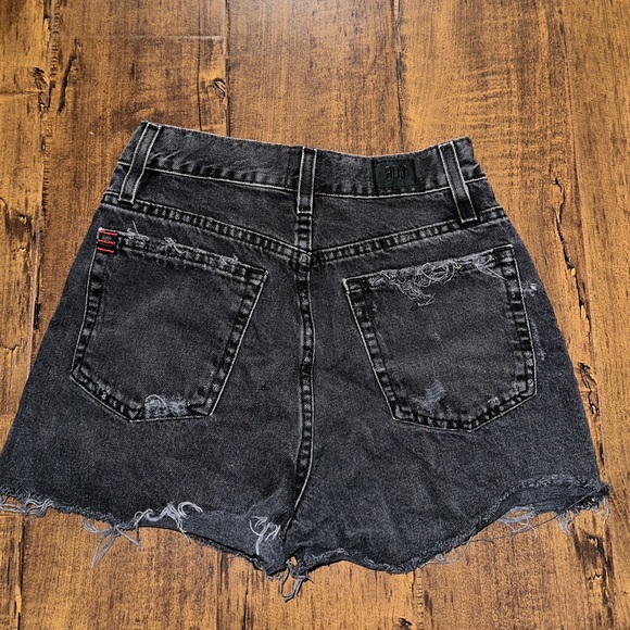 Urban Outfitters A line black denim shorts - Picture 2 of 2